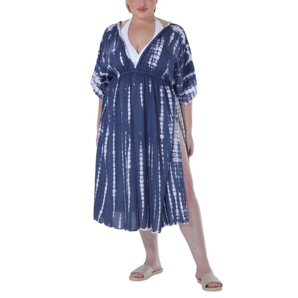 Raviya Plus Size Tie-Dyed Cover-up Dress Size 1x NWT $58 - Picture 5 of 5